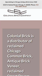 Mobile Screenshot of colonialbrickchicago.com